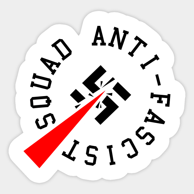 Anti-Fascist Squad Sticker by Graograman